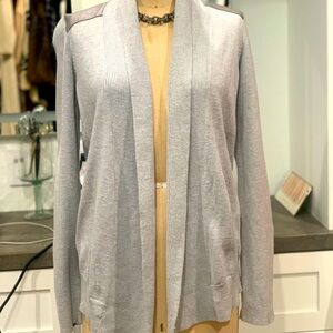 Banana republic grey sweater cardigan